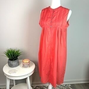 MATTA Womens Crew Neck Sleeveless Knee-Length Tent Dress size small